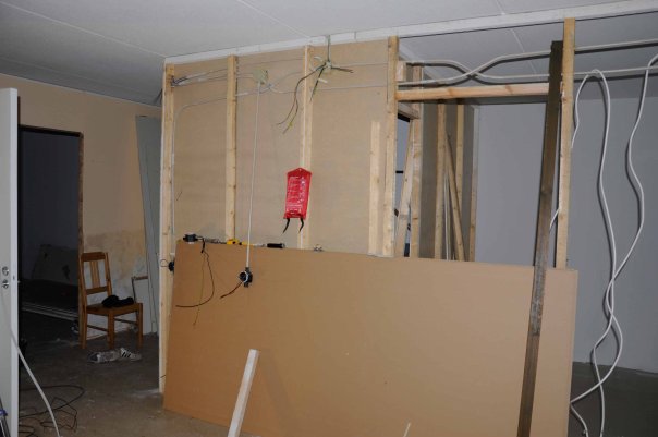 Remontti referenssi, väliseinätyö